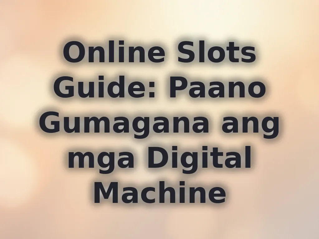Guide sa mechanics ng online slots